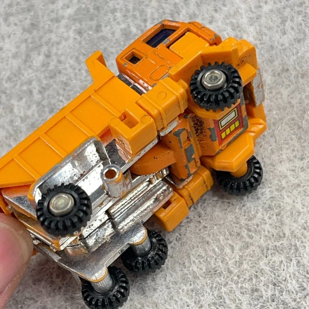 Vintage GoBots Guardian DUMPER MR-09 Yellow Dump Truck Dozer Motorcycle Lot